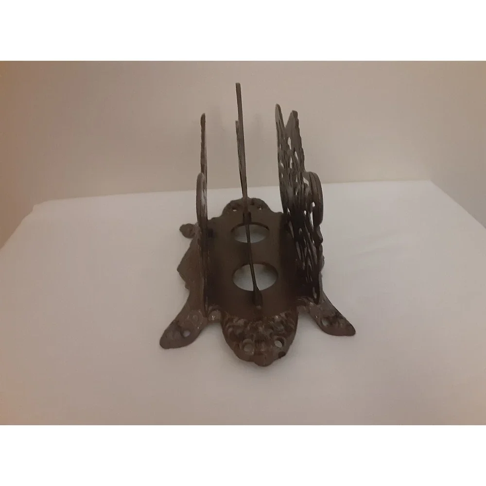 Vintage Brass‎ Victorian Letter/ Napkin Holder Desk Organizer